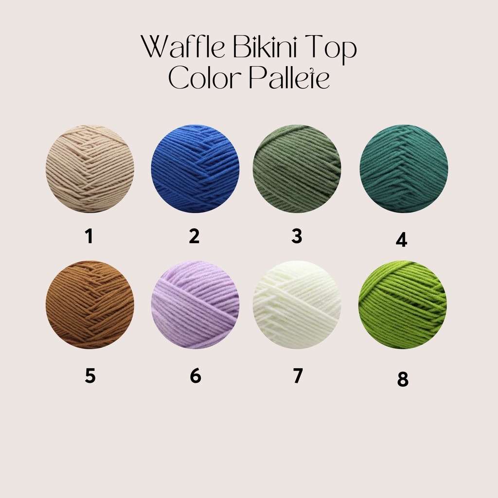 Áo bikini 2 dây đan móc Splassshy the waffle