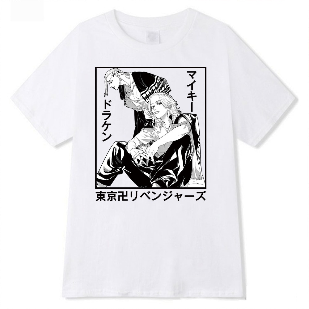 Áo thun Anime Tokyo Revengers T-shirt Mikey Draken unisex nam nữ mẫu mới cực HOT giá rẻ