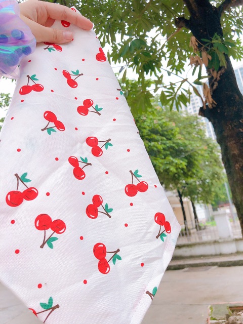 Cherry Bandana - Khăn trùm đầu/buộc làm áo