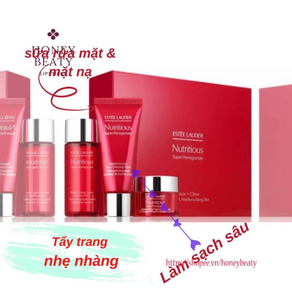 Sữa rửa mặt dưỡng da Estee Lauder Nutritious Super Pomegranate- Radiant Energy 2-in-1 Cleansing Foam 30ml