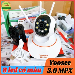 Camera IP Yoosee Độ Phân Giải 3.0Mpx Có Đèn Led Quay Đêm - Kết Nối WiFi - Không Cổng Mạng LAN Mẫu 2021.