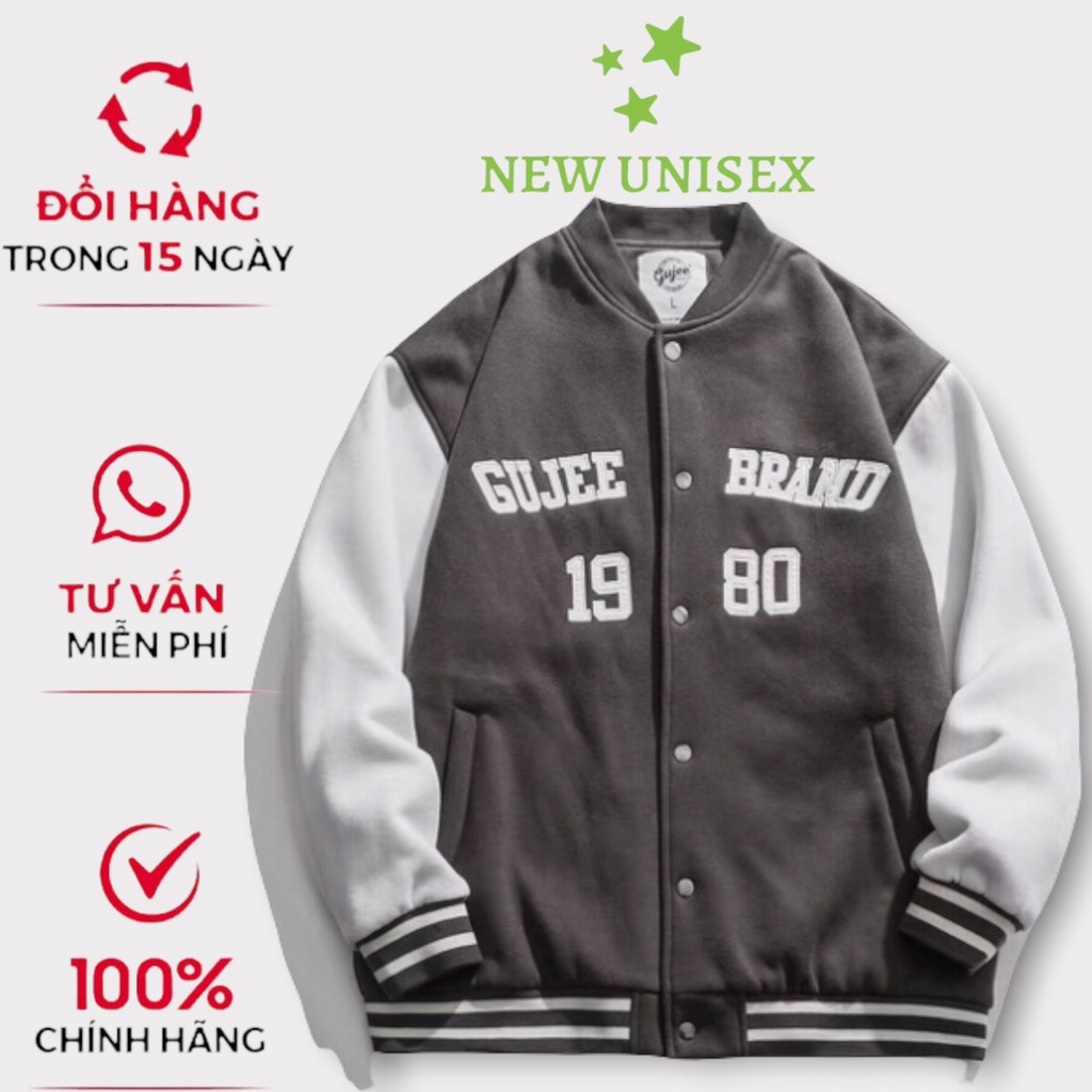 Áo Khoác Nam Nữ Bomber Nỉ Ngoại 2 Lớp Lót Dù Thêu Họa Tiết Chữ Số 18 90 Phối Tay Siêu Phẩm