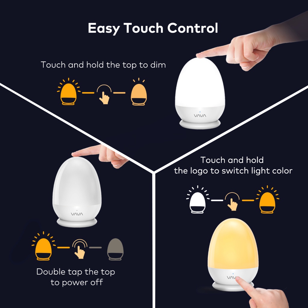 Đèn ngủ cho bé VAVA Baby night light VA-CL006 - Hàng chính hãng