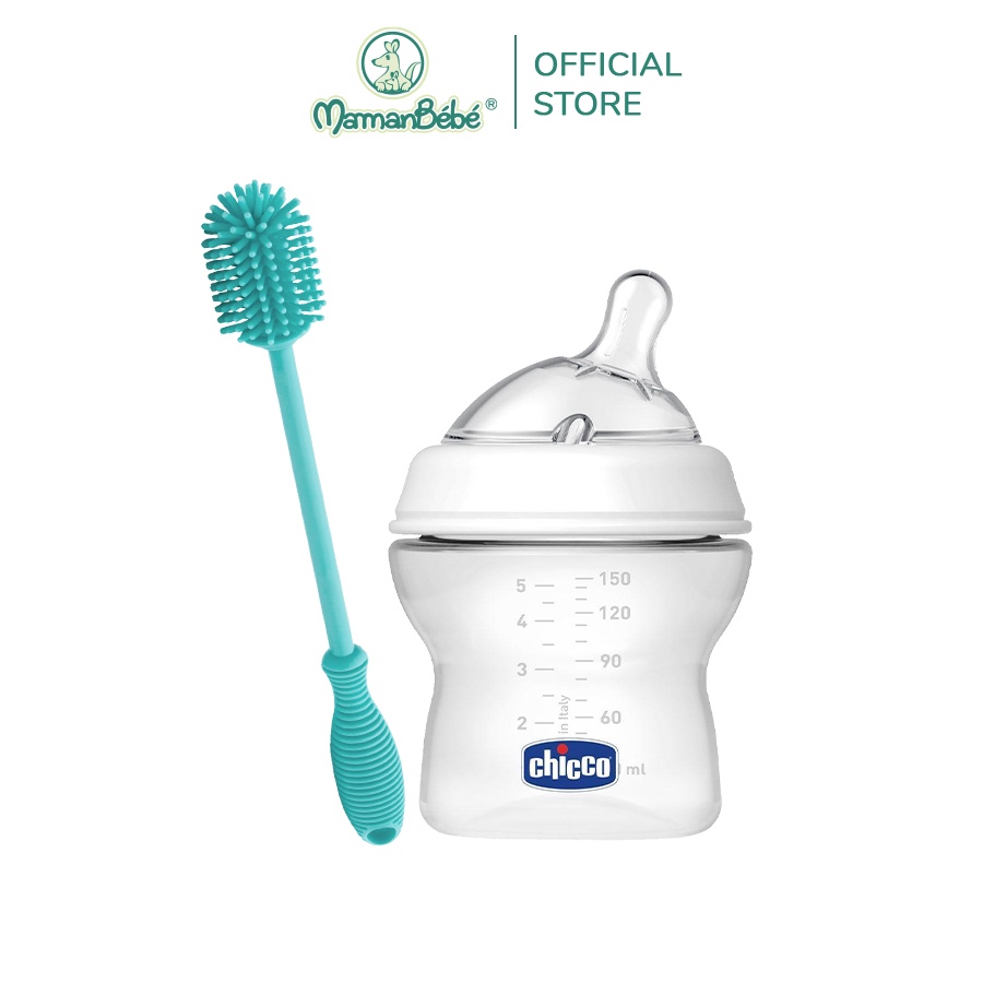 Combo 1 bình sữa sữa + 1 cọ rửa bình và phụ kiện Chicco