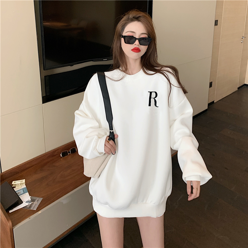 Áo Sweater Tay Dài Dáng Rộng In Chữ Thời Trang Cho Nữ | BigBuy360 - bigbuy360.vn