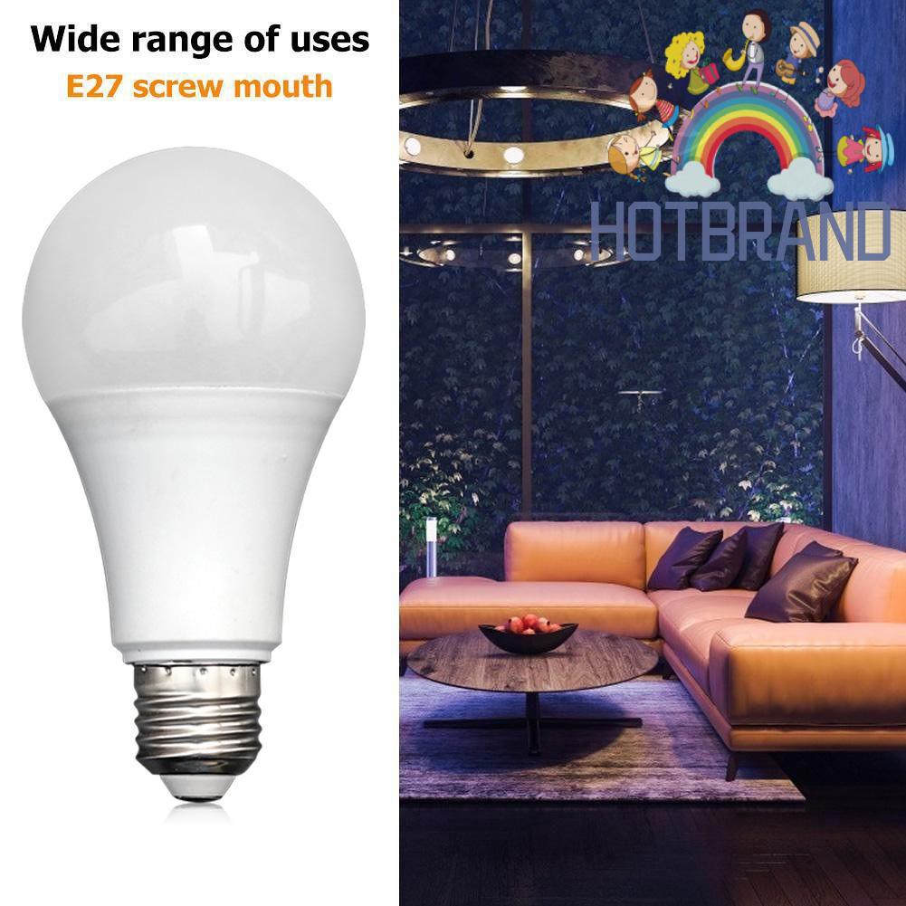 Bóng đèn radar LED 5/7/9/12W E27 SMD5730 180-240V cảm biến chuyển động PIR thông minh sáng trắng tự TẮT / BẬT