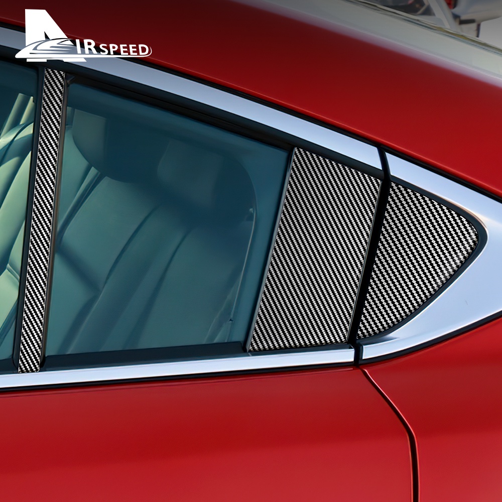Miếng Dán Viền Cửa Sổ Xe Hơi Bằng Sợi Carbon Cho Mazda 3 6 CX5 CX-30 Axela Atenza