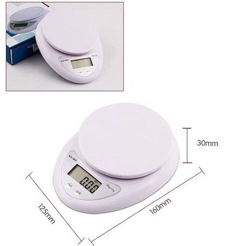 💥 💥 Cân Điện Tử Nhà Bếp Mini Mặt Kính Cường Lực 5kg 💥SIÊU HOT 💥
