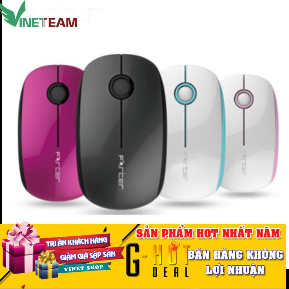 Chuột không dây Forter V189 V1 V3 V5 V6 cho máy tính văn phòng