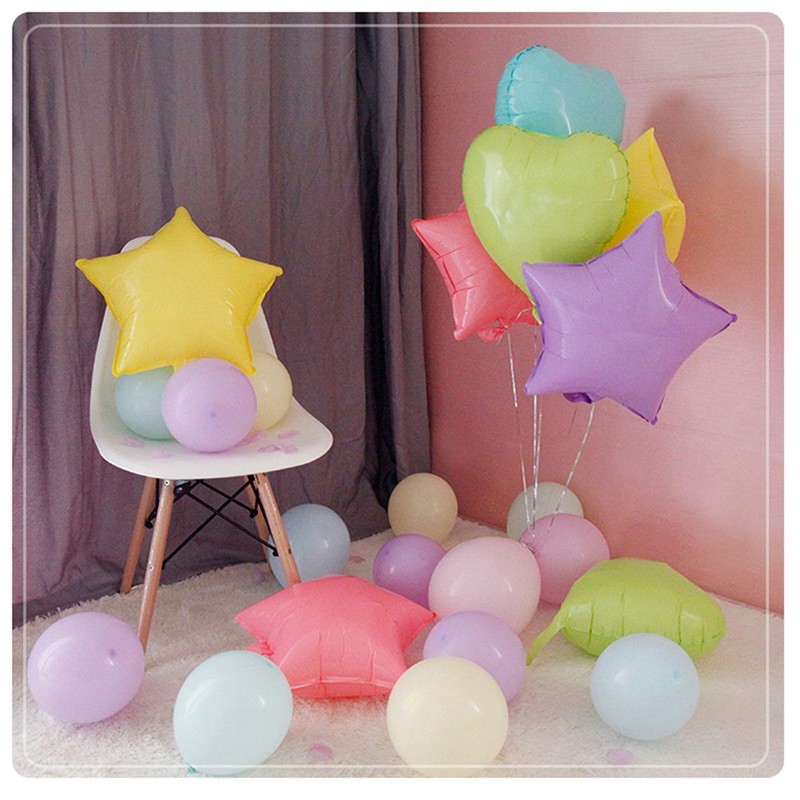 5 Bong bóng bay màu sắc ngọt ngào 18 inch trang trí tiệc