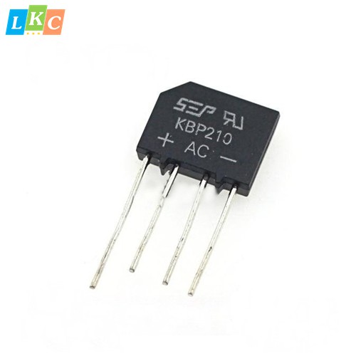 3 chiếc - DIODE CẦU 2A1000V KBP210 [C3-16]