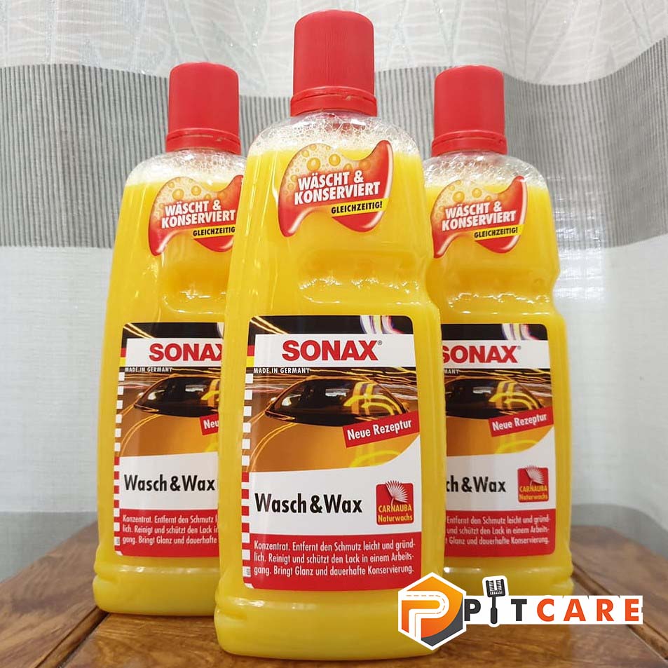 Nước Rửa Xe Dưỡng Bóng Sonax Wash Wax 313341 1L Kết Hợp 2 Trong 1 Tiện Dụng