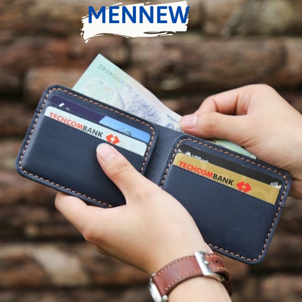Ví Da Nam Bóp Nam Da Bò Dáng Ngang Thời Trang Hiện Đại Cao Cấp VDB