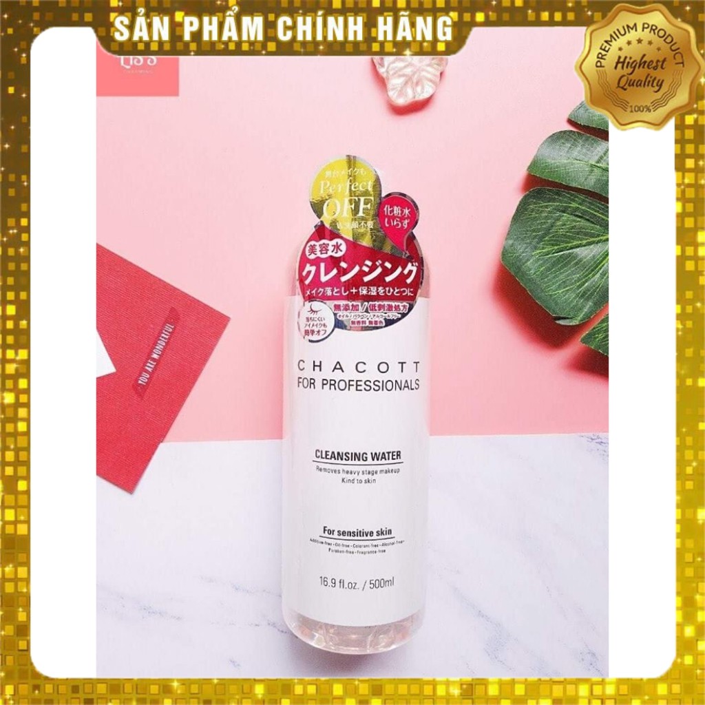Nước tẩy trang Chacott For Professionals 500ml-dưỡng ẩm🌼da nhạy cảm và da mụn, cực kỳ dịu nhẹ và không gây kích ứng | BigBuy360 - bigbuy360.vn