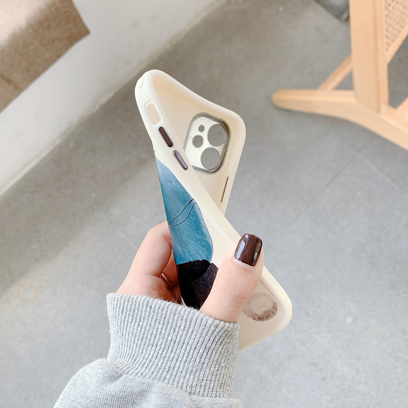 Ốp Điện Thoại TPU Dẻo Màu Nước Cho iPhone 11 12 13 14 Pro Max Mini 12Pro 13Pro 14Pro 14Plus XR SE 2020 7 8 Plus XS Max X