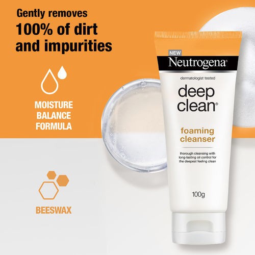 Sữa rửa mặt kiểm soát nhờn Neutrogena Deep Clean Foaming Cleanser