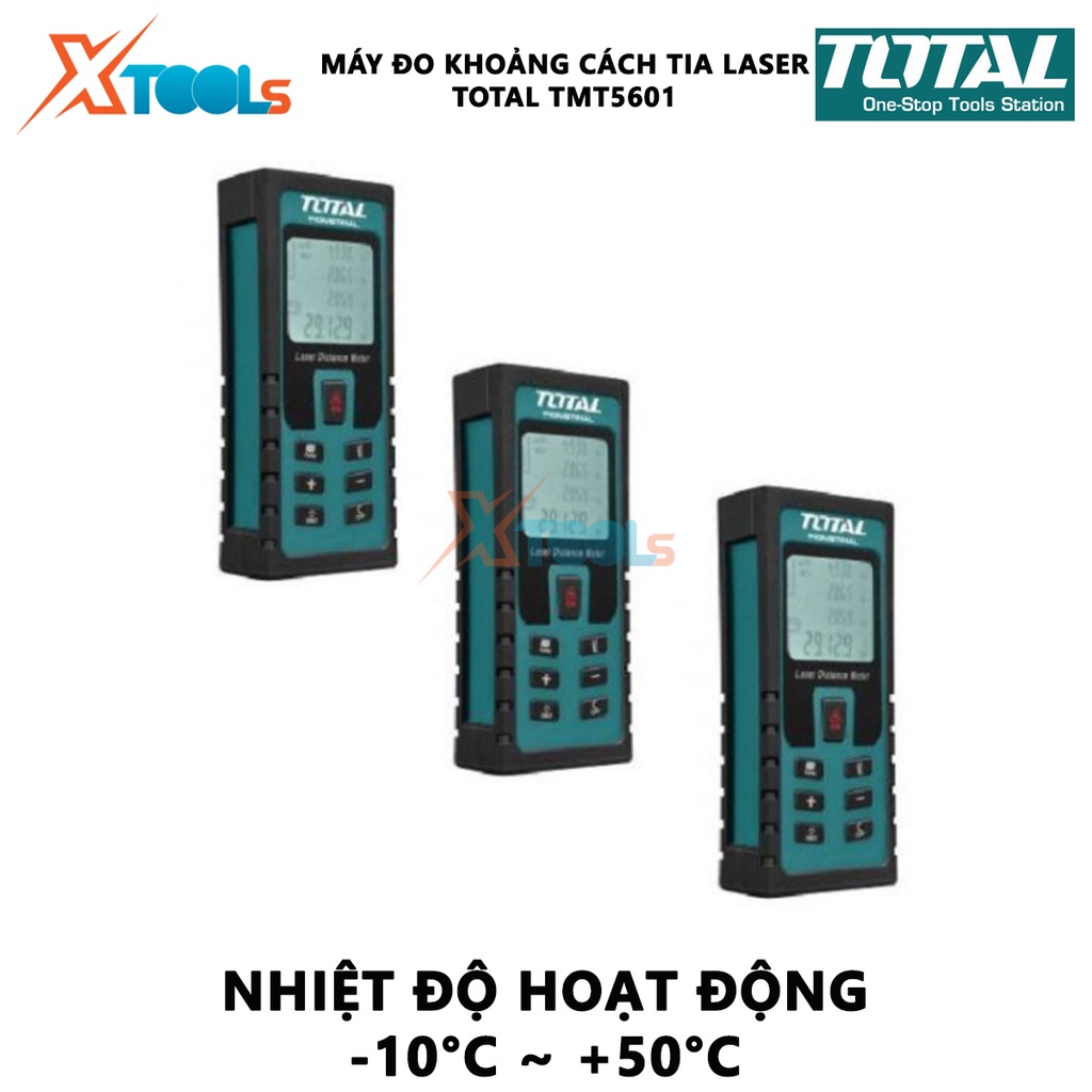 Máy đo khoảng cách tia laser Total TMT5601 bộ đo khoảng cách laser cầm tay phân phối chính hãng tại [XSAFE][XTOOLs]