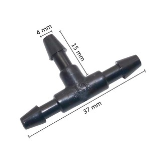 100 Chiếc Thẳng, T, Khuỷu Tay Thép Gai Đầu Nối Nhanh Cho Ống 3 / 5 Mm Lắp
