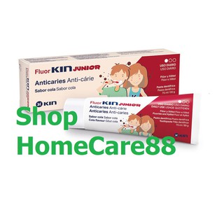 Kem đánh răng KIN - FLUORKIN JUNIOR - Kem đánh răng dành cho trẻ em từ 6 đến 12 tuổi vị cola hấp dẫn