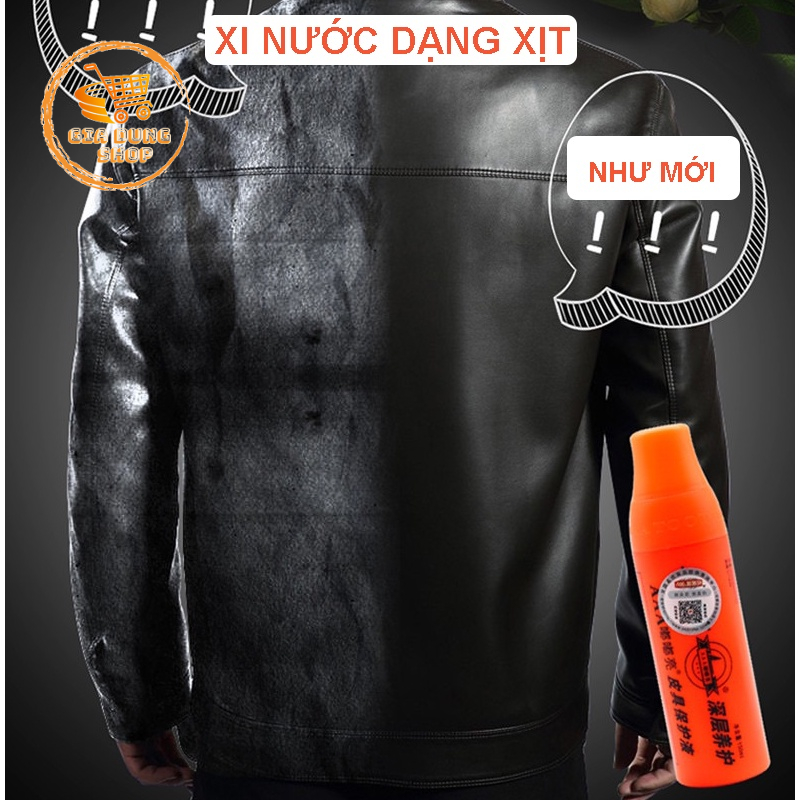 Xi Nước Dạng Xịt Làm Bóng Da, Dưỡng da, Lau Sạch Mốc, Xi Dưỡng Đồ Da Cao Cấp, Giày, Túi Xách, Ghế Sofa.