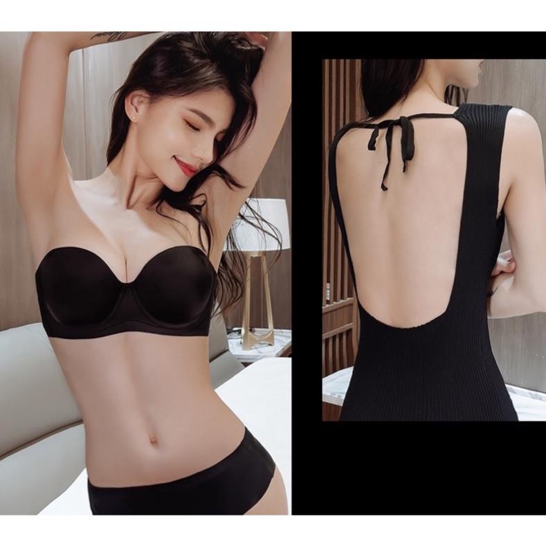 ❤️ Áo Lót Nữ Myna Quả Ngang Hở Lưng Nâng Ngực Có Gọng Chống Tụt Tạo Khe Cao Cấp 966 ❤️