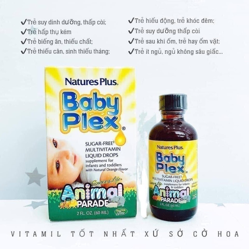 Free ship Vitamin tổng hợp baby plex mỹ cho bé lọ 60 ml.Hàng chuẩn chính hãng giá tốt nhất