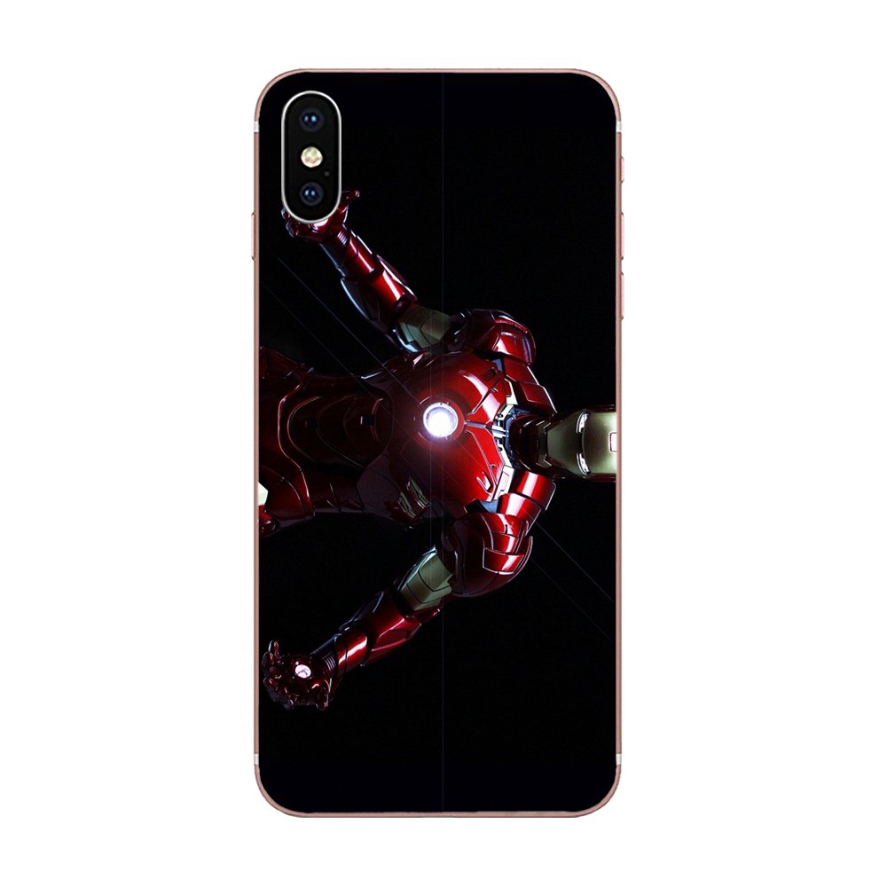 Lưng Ốp Điện Thoại Họa Tiết Cờ Iron Man Nhiều Màu Độc Đáo Cho Samsung Galaxy A10 A20 A20E A3 A40 A5 A50 A7 J3 J5 J6 J7 2016 2017 2018