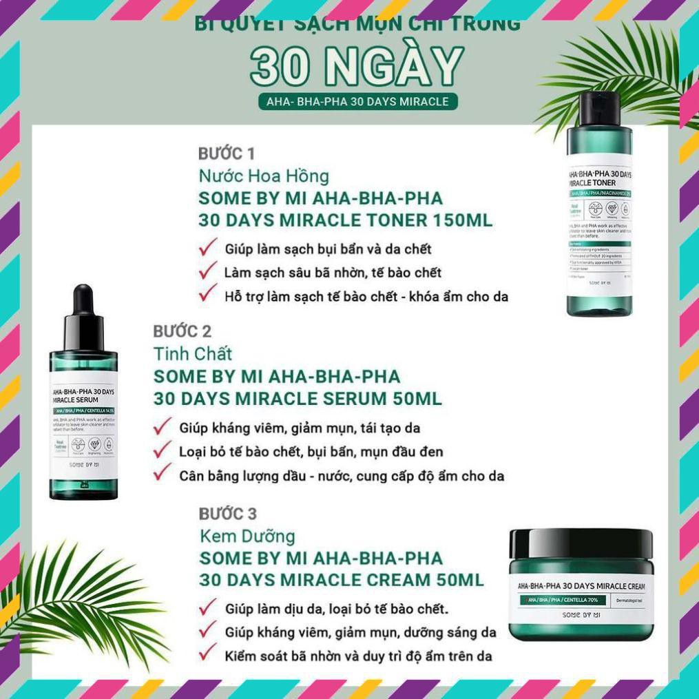 [FREESHIP]-Nước hoa hồng ngừa mụn kiềm dầu Some By Mi AHA-BHA-PHA 30 Days Miracle Toner 150ml Auth Hàn Quốc | BigBuy360 - bigbuy360.vn