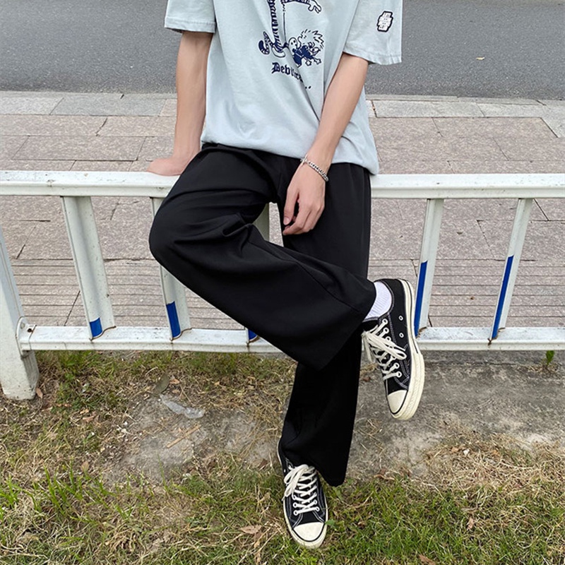 Quần Dài Nam Ống Suông Dáng Rộng Basic Trơn Chất Lụa Chống Nhăn Thời Trang Mixxno.1 QUAN NAM 119V1