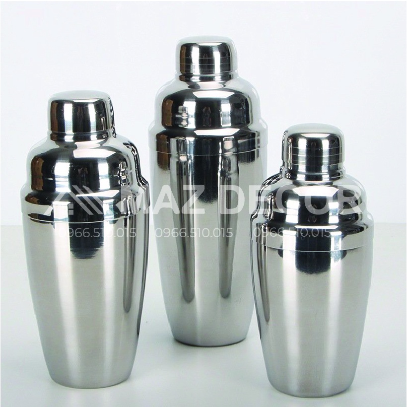 Bình shaker inox - bình lắc inox - bình shake inox pha chế cocktail trà sữa đủ các cỡ 350ml-550ml-750ml đẹp