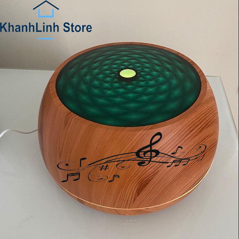 Hot 2020_ [NGHE NHẠC + REMOTE +TINH DẦU TẶNG] Máy Khuếch Tán Tinh Dầu Tạo Ẩm Không Khí Dung Tích 1000ml -  Loa Nghe Nhạc