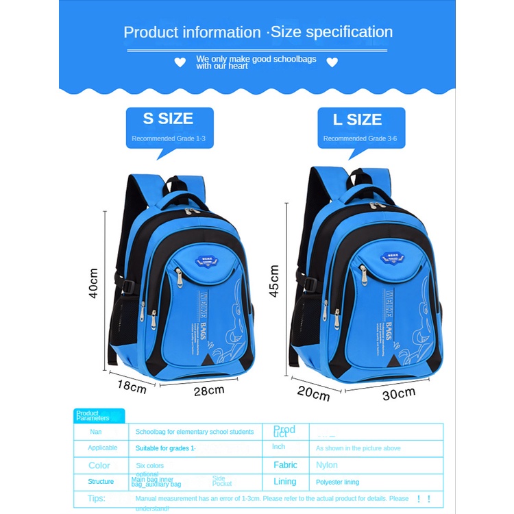 Ba Lô Học Sinh Chống Thấm Nước Chất Lượng Cao Cho Bé