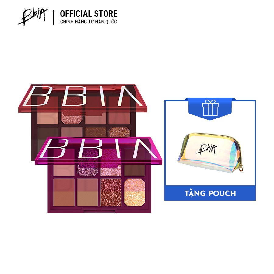 Bộ 2 Bảng Màu Mắt BBia Final Shadow Palette ver 1 và 2 11g/bảng TẶNG 1 túi trang điểm Hologram 3g - BBia Offical Store | BigBuy360 - bigbuy360.vn