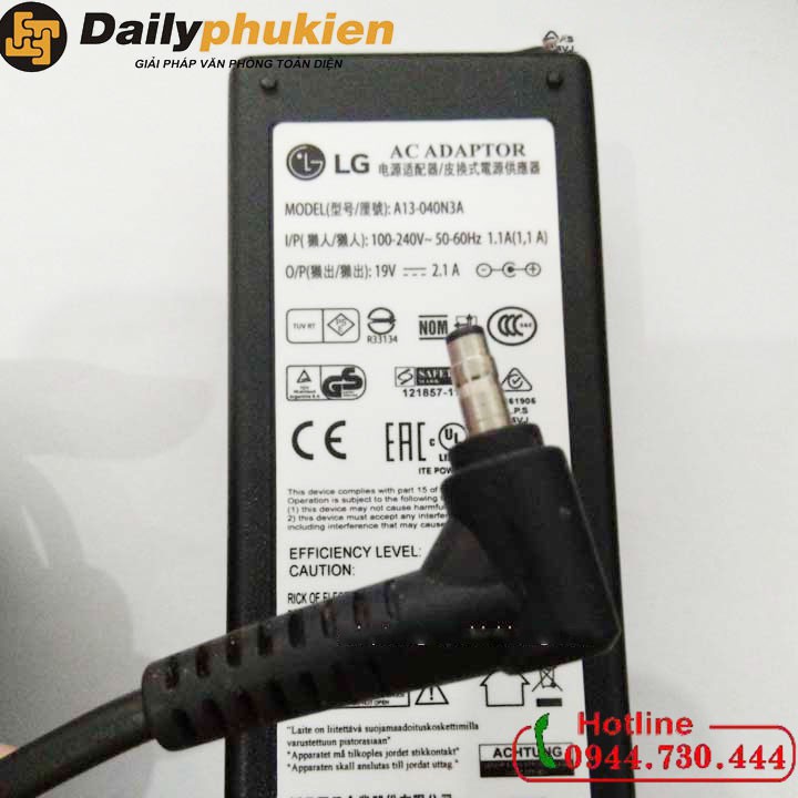Sạc laptop LG 14U53 14U530 19v xịn dailyphukien