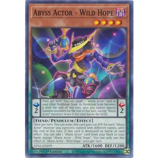 Thẻ bài Yugioh - TCG - Abyss Actor - Wild Hope / LDS2-EN059'