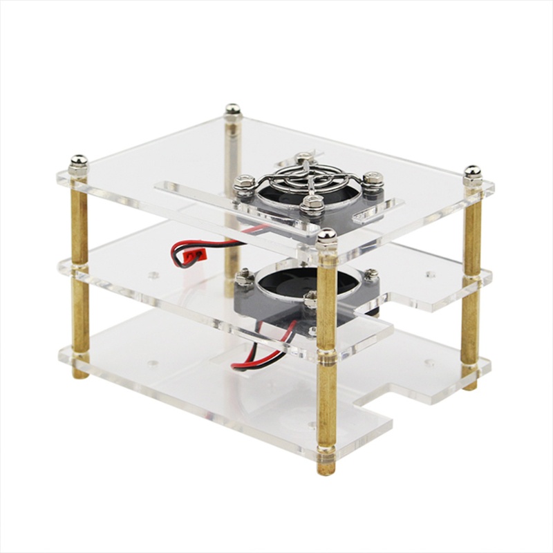 Vỏ trong suốt 1/ 2/ 3/ 4 lớp cho Raspberry Pi 4 Model B Acryl