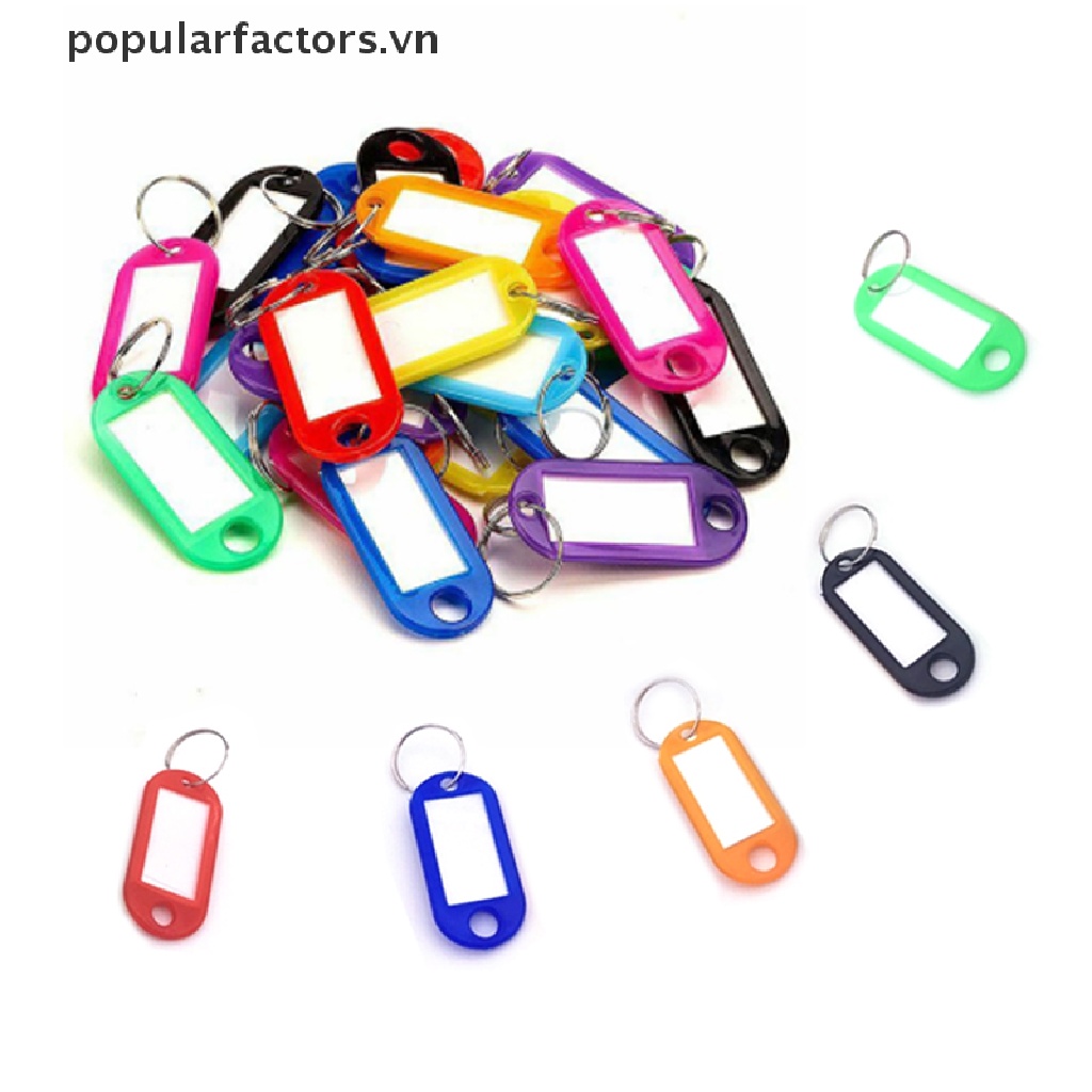 Set 30 Móc Khóa Phân Loại Thẻ ID Nhiều Màu Tiện Dụng