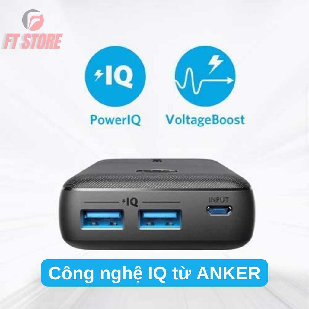 【Giao Hỏa Tốc】Pin Dự Phòng 10000 mAh Sạc Nhanh 12W Anker A1223 PowerCore BH 12TH