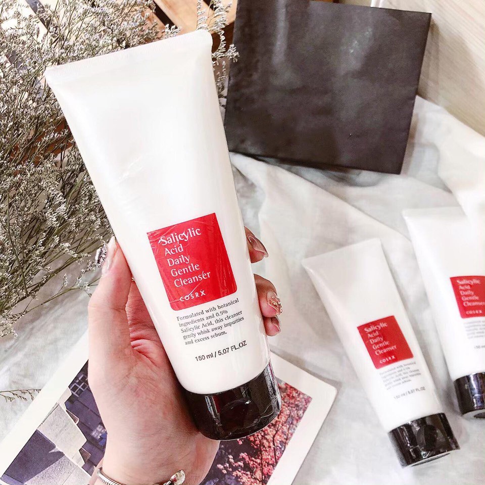 Sữa rửa mặt Cosrx Đỏ Salicylic ACID Daily Gentle Cleanser Dành Cho Da Dầu Mụn 150ml