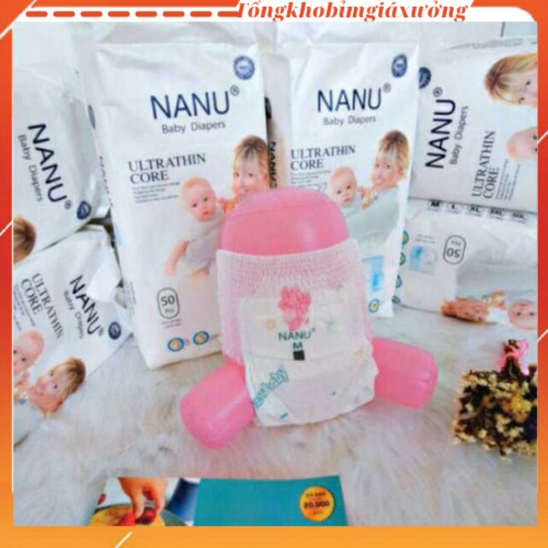 Tã Bỉm Quần Dán NANU M100/L100/XL100/XXL100