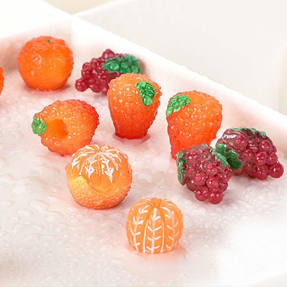 Set 10 Trái Cam Nhựa Dùng Để Trang Trí Nhà Búp Bê