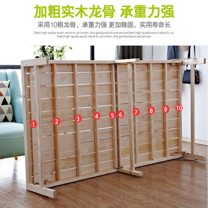 Giường ngủ gỗ thông cỡ lớn có thể xếp gọn (Nhập Khẩu Nguyên Kiện) | WebRaoVat - webraovat.net.vn