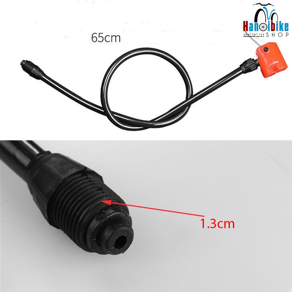 Bơm xe đạp để nhà mini dùng cho cả van gạo, van cối