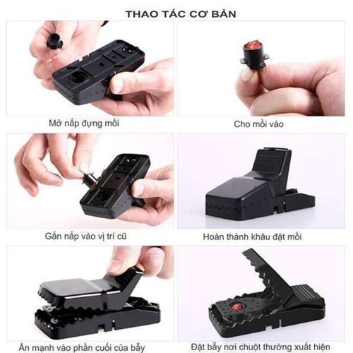 2 BẪY CHUỘT HÀM CÁ SẤU SIÊU NHẠY