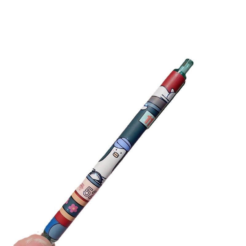 Bộ 6 cây bút mực gel ngòi 0.5 mực đen phong cách mori phong cách Hàn Quốc cho học sinh