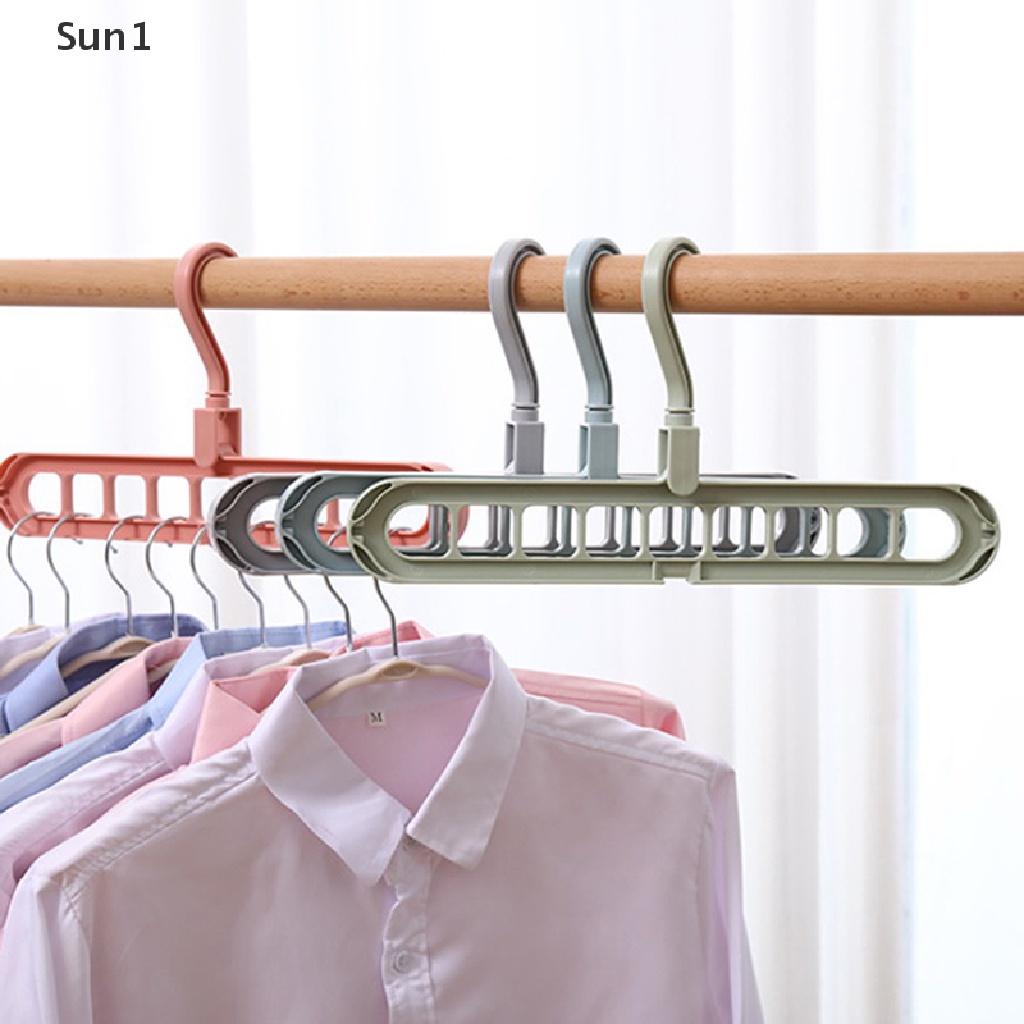 Sun1 &gt; Thanh treo móc quần áo Bằng Nhựa Nhiều Ngăn Tiết Kiệm Không Gian