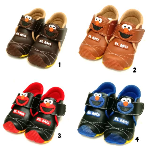 Giày Bata In Hình Nhân Vật Elmo Xinh Xắn Cho Bé 8-24 Tháng Tuổi