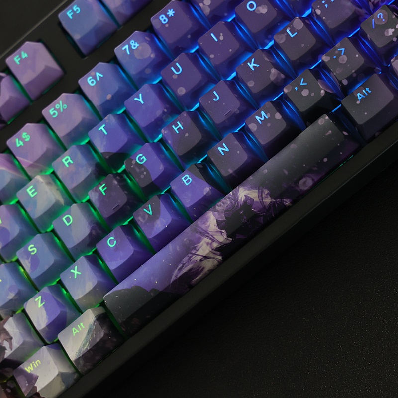Naraka: Bladepoint Keycaps Cherry Profile Anime PBT Dye Sub Bàn phím cơ học Keycap