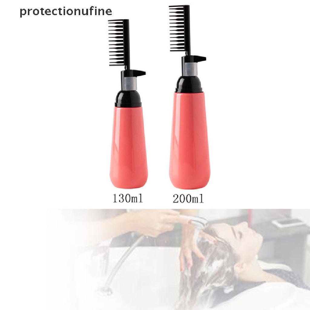 [Hàng mới về] Chai nhuộm màu tóc rỗng có đầu lược chải dành cho salon