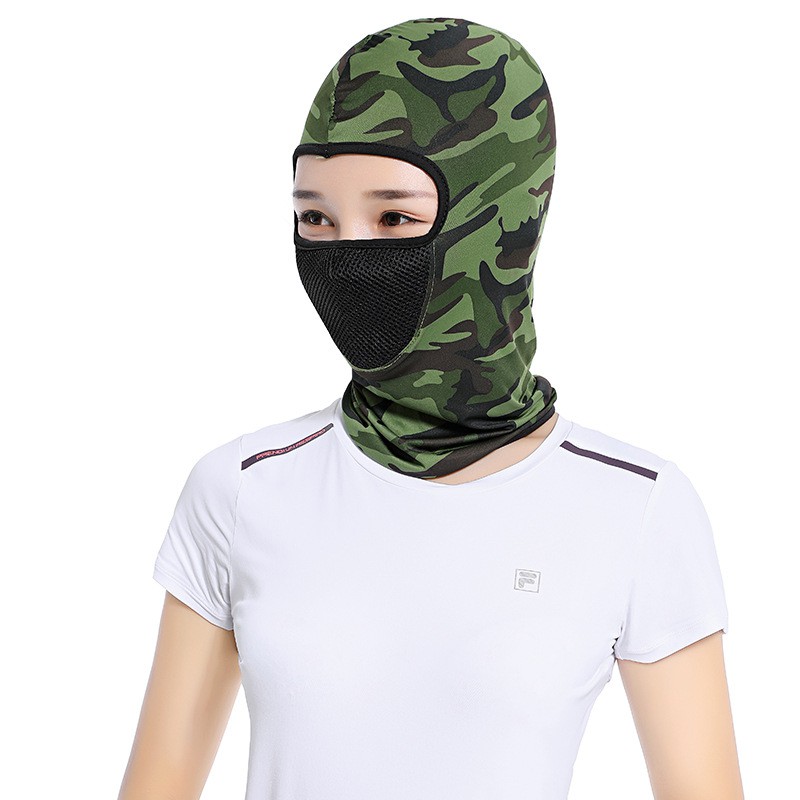 Khăn Trùm Đầu Ninja Quân Đội Băng Lụa Mát Lạnh - Khăn Bịt Mặt Ninja loại đẹp, thấm hút mồ hôi, co dãn đàn hồi tốt.